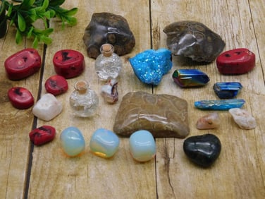 MIXED LOT ROCK STONE LAPIDARY SPECIMEN