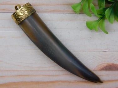 HORN PENDANT ROCK STONE LAPIDARY SPECIMEN