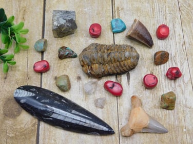 MIXED LOT ROCK STONE LAPIDARY SPECIMEN