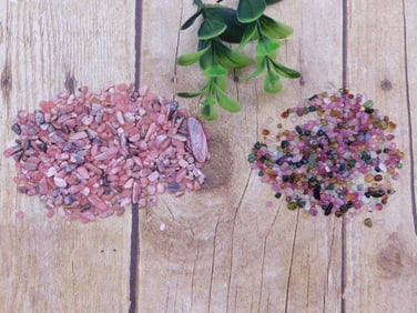 RHODOCHROSITE AND TOURMALINE ROCK STONE LAPIDARY SPECIMEN
