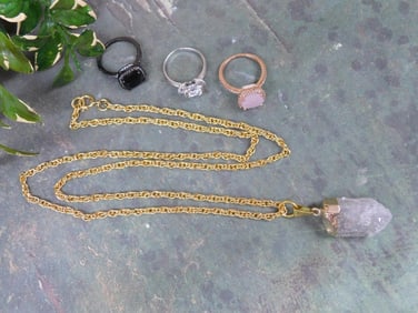 MIXED JEWELRY LOT ROCK STONE LAPIDARY SPECIMEN