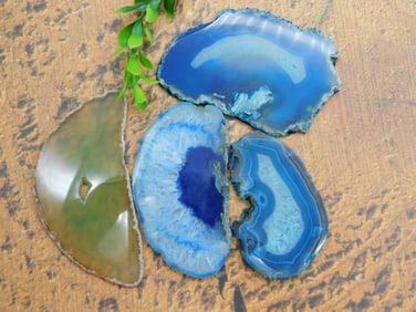 AGATE SLICES ROCK STONE LAPIDARY SPECIMEN