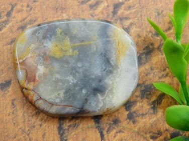 YELLOW CRAZY LACE ROCK STONE LAPIDARY SPECIMEN