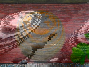 BANDED JASPER SPHERE ROCK STONE LAPIDARY SPECIMEN