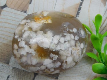 HATMANS FLOWER PETAL AGATE ROCK STONE LAPIDARY SPECIMEN