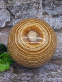 BANDED JASPER SPHERE ROCK STONE LAPIDARY SPECIMEN