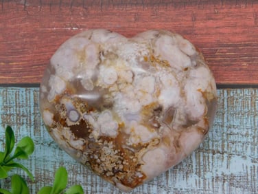 HATMANS FLOWER PETAL AGATE ROCK STONE LAPIDARY SPECIMEN