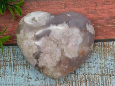 HATMANS FLOWER PETAL AGATE ROCK STONE LAPIDARY SPECIMEN