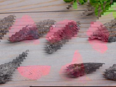 GEM RHODONITE ROCK STONE LAPIDARY SPECIMEN