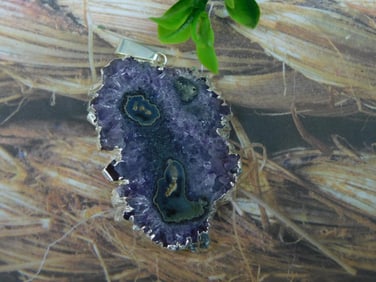 AMETHYST STALACTITE PENDANT ROCK STONE LAPIDARY SPECIMEN