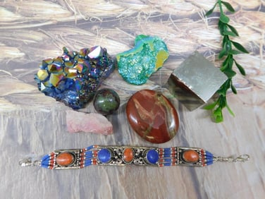 MIXED LOT ROCK STONE LAPIDARY SPECIMEN