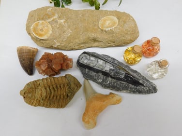 MIXED LOT ROCK STONE LAPIDARY SPECIMEN