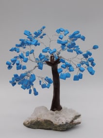 TURQUOISE TREE ROCK STONE LAPIDARY SPECIMEN