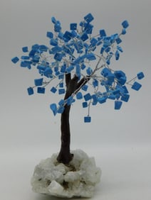 TURQUOISE TREE ROCK STONE LAPIDARY SPECIMEN