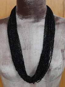 SEED BEAD NECKLACE ROCK STONE LAPIDARY SPECIMEN