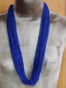 SEED BEAD NECKLACE ROCK STONE LAPIDARY SPECIMEN