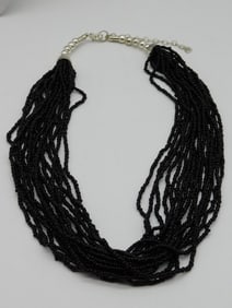 SEED BEAD NECKLACE ROCK STONE LAPIDARY SPECIMEN