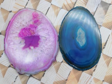 AGATE SLICES ROCK STONE LAPIDARY SPECIMEN