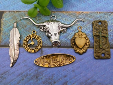 MIXED PENDANTS ROCK STONE LAPIDARY SPECIMEN