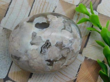 HATMANS FLOWER PETAL AGATE ROCK STONE LAPIDARY SPECIMEN