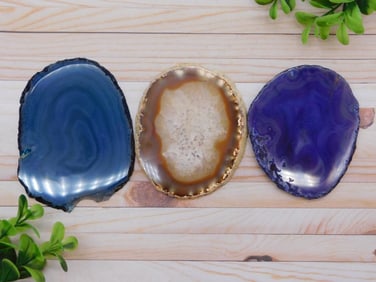 AGATE SLICES ROCK STONE LAPIDARY SPECIMEN