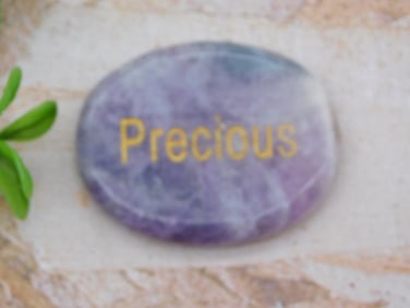 PRECIOUS AMETHYST WORD STONE ROCK STONE LAPIDARY SPECIMEN