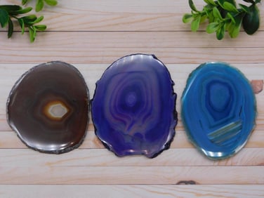 AGATE SLICE ROCK STONE LAPIDARY SPECIMEN