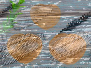 BANDED JASPER HEARTS ROCK STONE LAPIDARY SPECIMEN