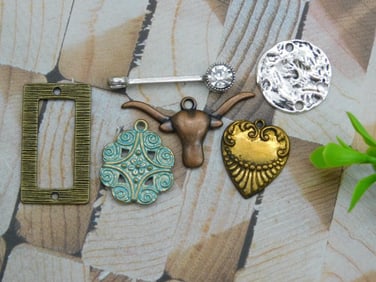 MIXED PENDANTS ROCK STONE LAPIDARY SPECIMEN