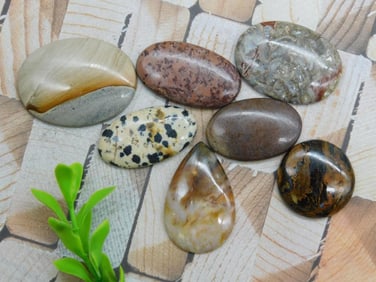 CABOCHONS ROCK STONE LAPIDARY SPECIMEN