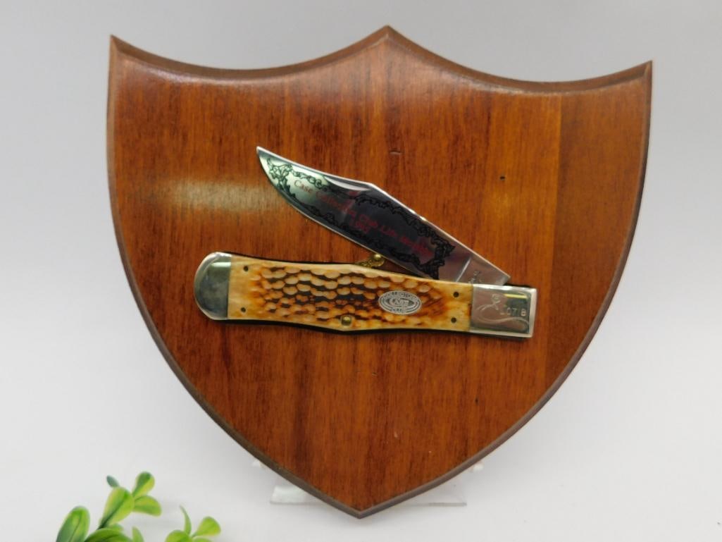Case XX USA 61050 SS Knife on Wood Plaque (1 of 7)