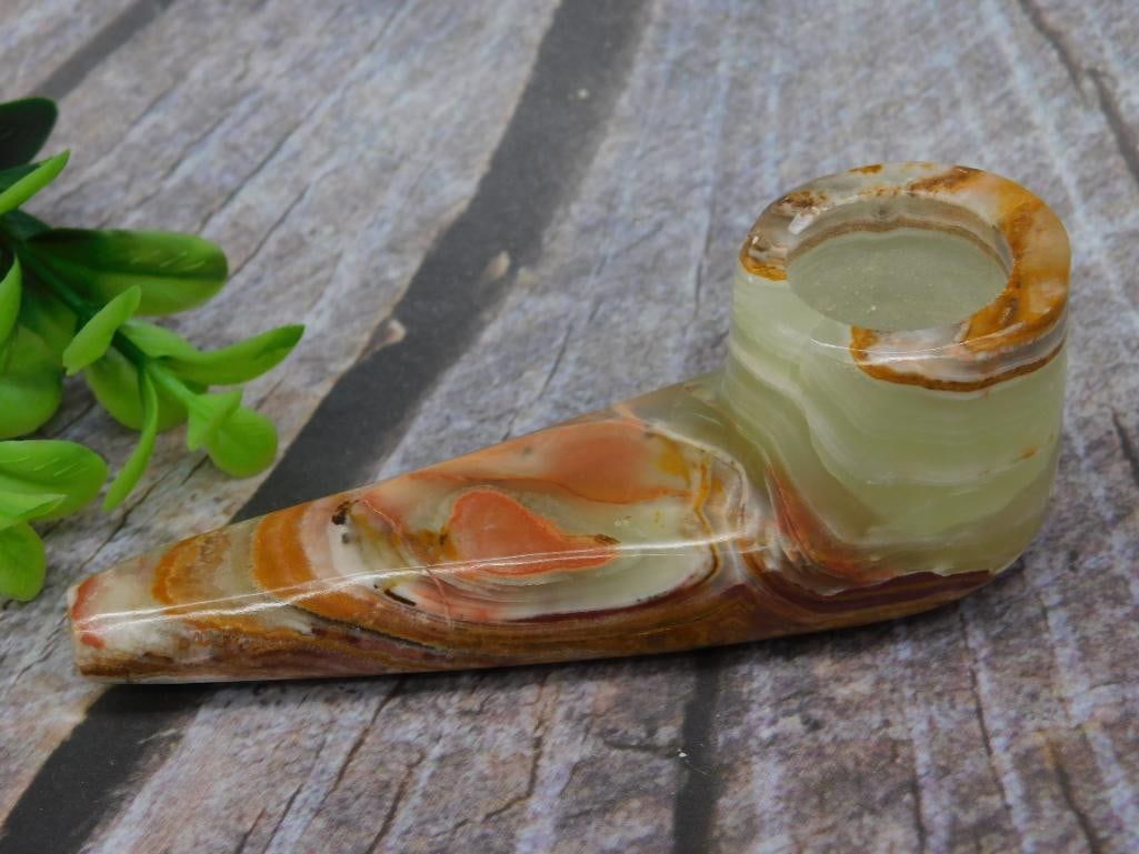 BANDED ONYX PIPE ROCK STONE LAPIDARY SPECIMEN (1 of 3)