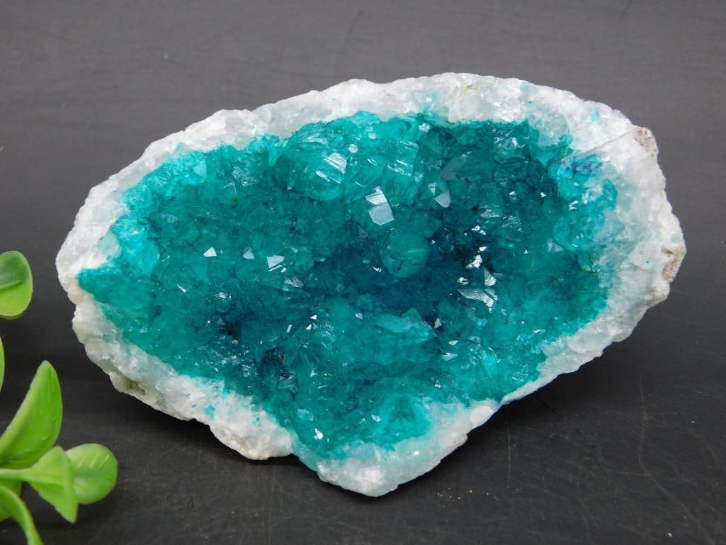 Blue Green Quartz Geode Cluster Specimen (1 of 3)