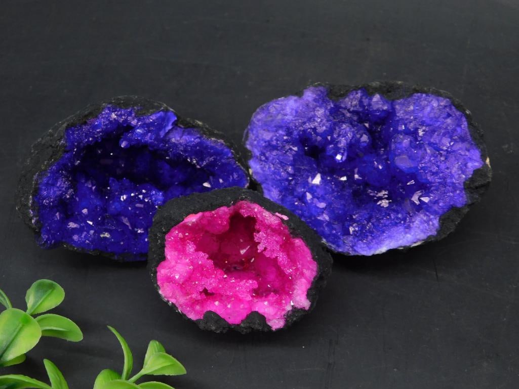 Set of Three Quartz Geode Clusters (1 of 4)