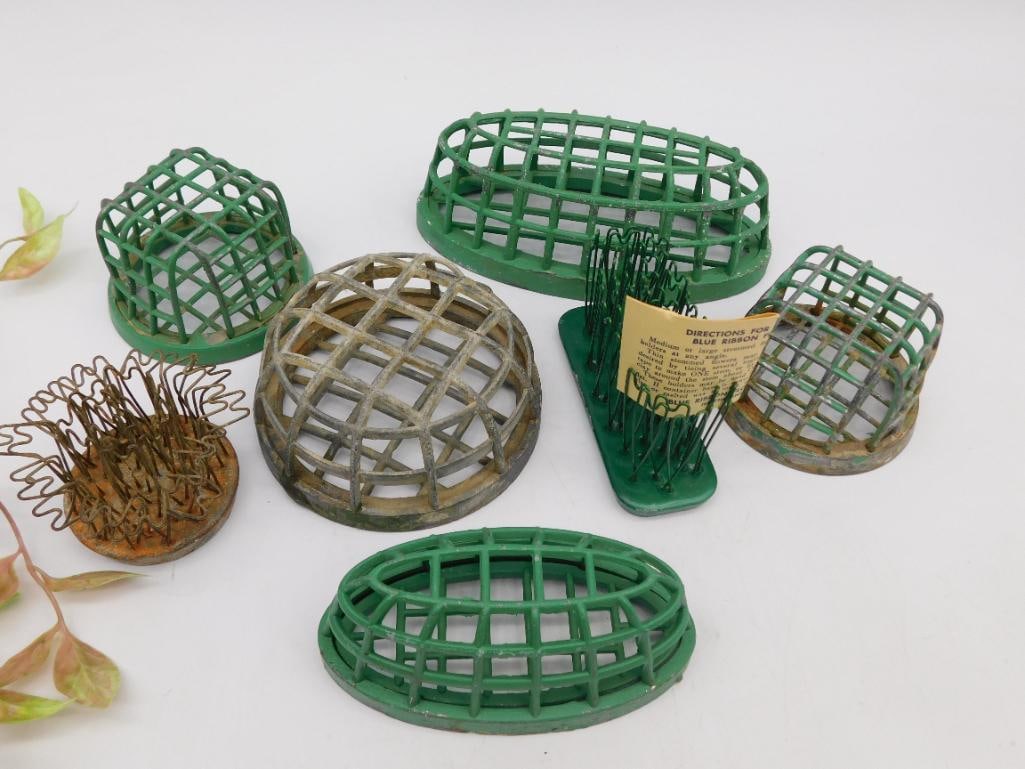 Lot of 7 Miscellaneous Vintage Flower Holders (1 of 3)