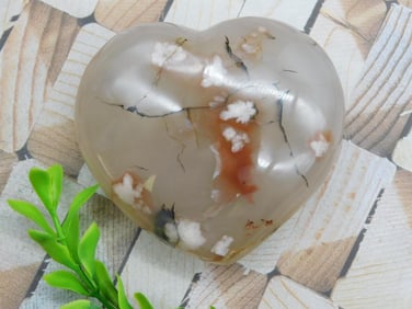 HATMANS FLOWER PETAL AGATE ROCK STONE LAPIDARY SPECIMEN