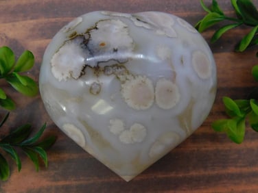 HATMANS FLOWER PETAL AGATE ROCK STONE LAPIDARY SPECIMEN