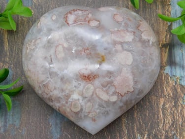 HATMANS FLOWER PETAL AGATE ROCK STONE LAPIDARY SPECIMEN