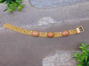 GENUINE STONE BRACELET ROCK STONE LAPIDARY SPECIMEN