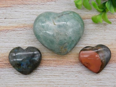 STONE HEARTS ROCK STONE LAPIDARY SPECIMEN