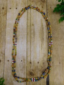 AFRICAN TRADE BEADS ROCK STONE LAPIDARY SPECIMEN