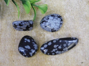 SNOWFLAKE OBSIDIAN ROCK STONE LAPIDARY SPECIMEN