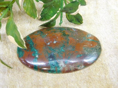 CHRYSOCOLLA CABOCHON ROCK STONE LAPIDARY SPECIMEN
