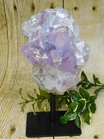 AURA AMETHYST DISPLAY ROCK STONE LAPIDARY SPECIMEN