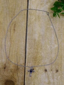 GENUINE STONE PENDANT ON CHAIN NECKLACE ROCK STONE LAPIDARY SPECIMEN