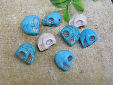 STONE SKULL BEADS ROCK STONE LAPIDARY SPECIMEN