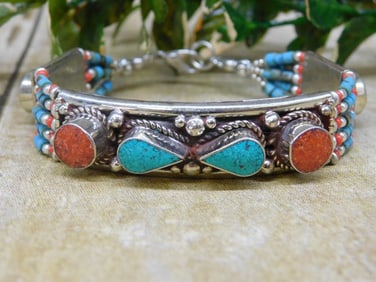 MIXED STONE BRACELET ROCK STONE LAPIDARY SPECIMEN