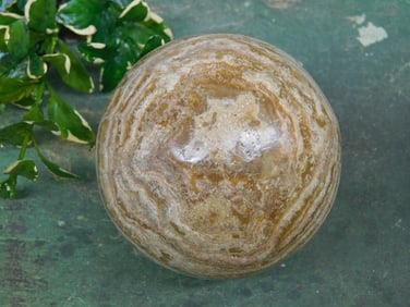 BANDED JASPER SPHERE ROCK STONE LAPIDARY SPECIMEN