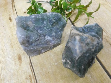 MOSS PLUME ROCK STONE LAPIDARY SPECIMEN