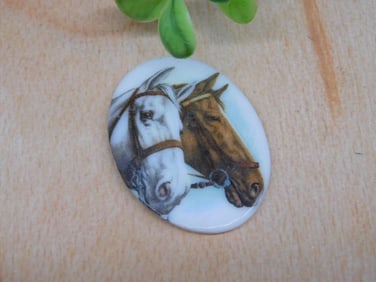 HORSE CABOCHON ROCK STONE LAPIDARY SPECIMEN